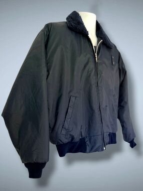 LawPro Quartermaster Jacket Mens Large Blue Tactical Security Bomber Coat Lined